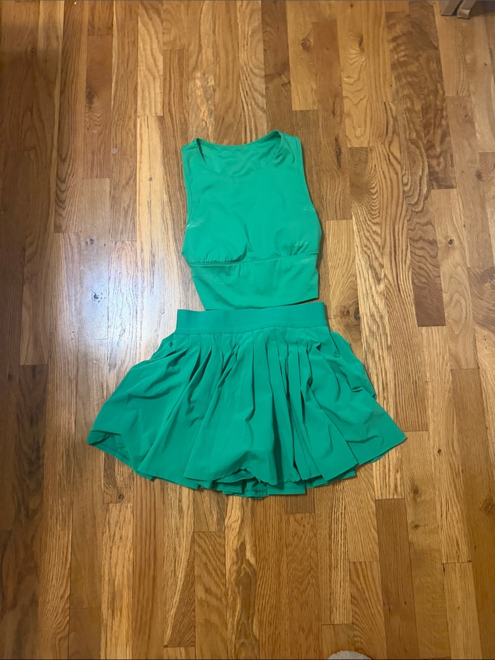 all in motion Green Two-Piece Romper Set